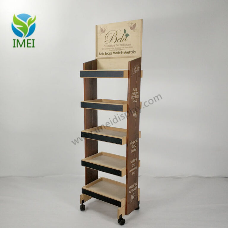 Wooden shelf display IMEI DISPLAY