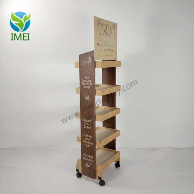 Wooden shelf display IMEI DISPLAY